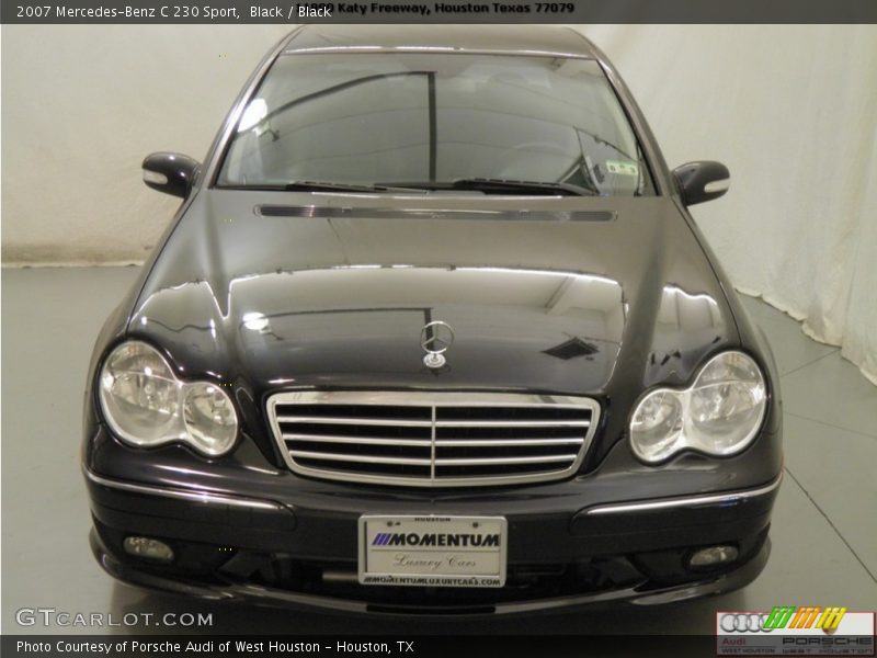 Black / Black 2007 Mercedes-Benz C 230 Sport