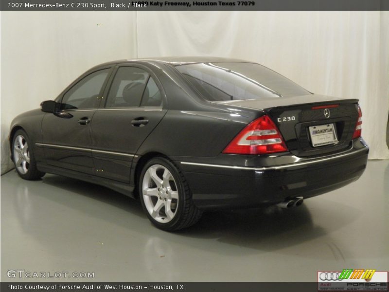 Black / Black 2007 Mercedes-Benz C 230 Sport