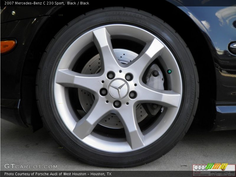 Black / Black 2007 Mercedes-Benz C 230 Sport