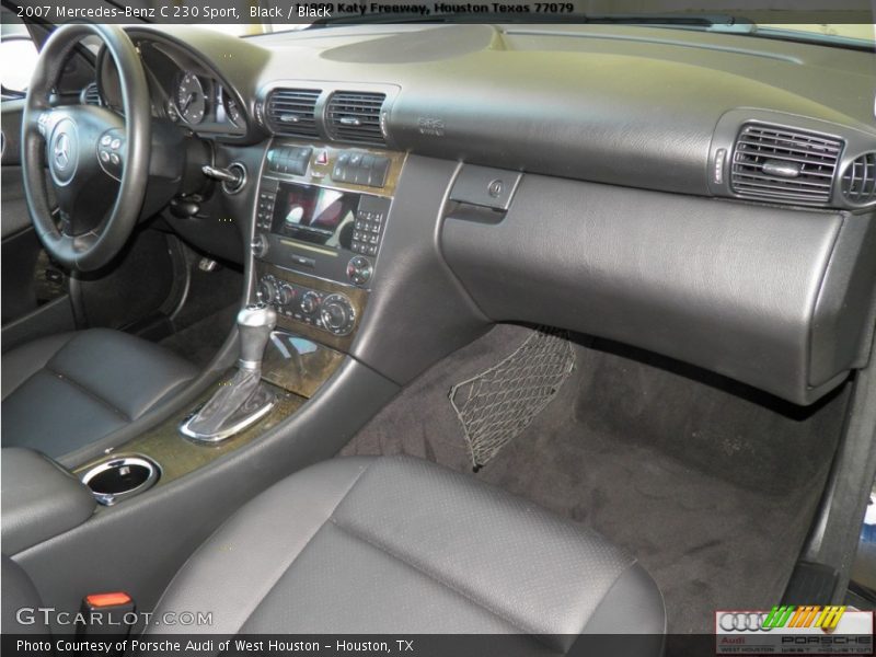 Black / Black 2007 Mercedes-Benz C 230 Sport