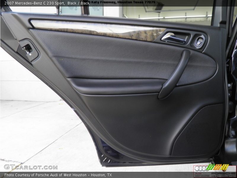 Black / Black 2007 Mercedes-Benz C 230 Sport