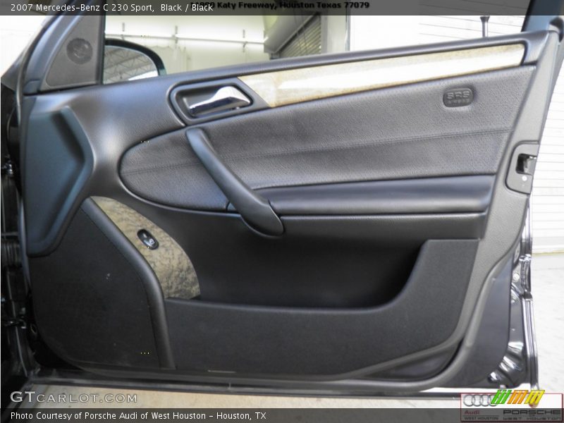 Black / Black 2007 Mercedes-Benz C 230 Sport