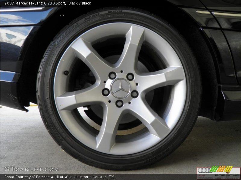 Black / Black 2007 Mercedes-Benz C 230 Sport