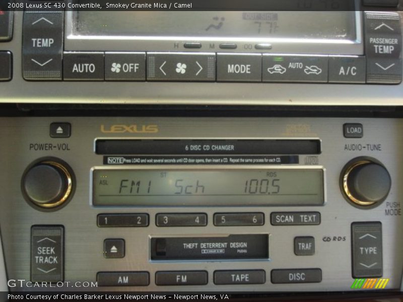 Smokey Granite Mica / Camel 2008 Lexus SC 430 Convertible