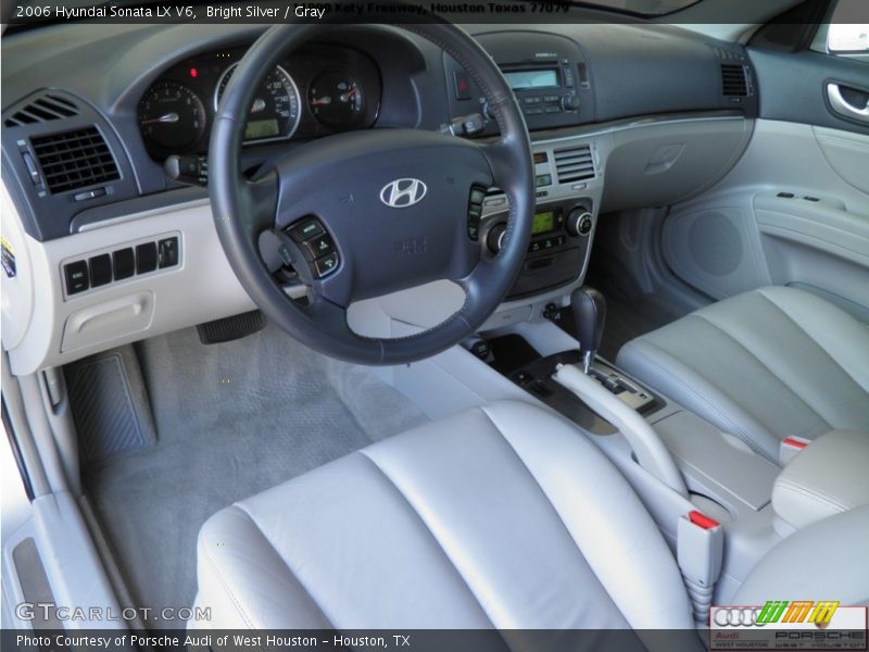 Bright Silver / Gray 2006 Hyundai Sonata LX V6