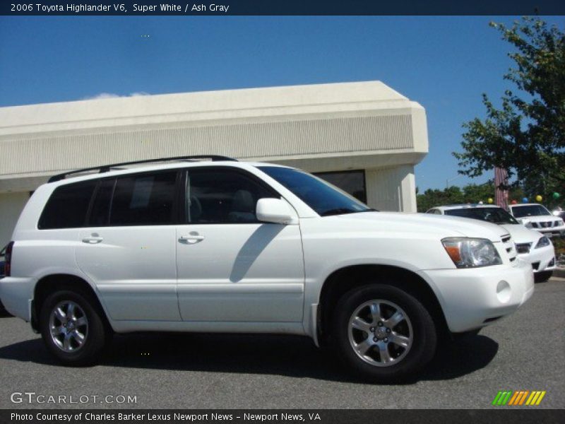Super White / Ash Gray 2006 Toyota Highlander V6