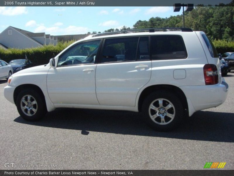 Super White / Ash Gray 2006 Toyota Highlander V6