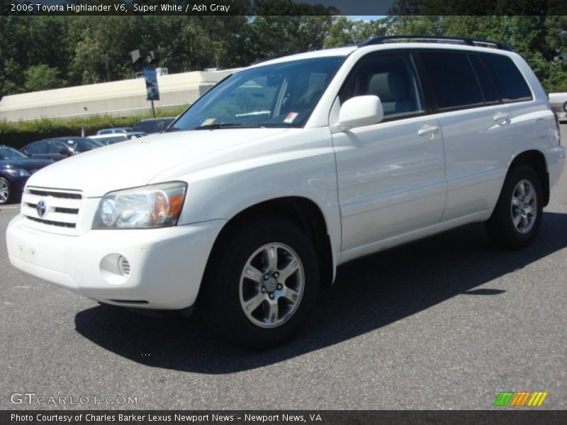 Super White / Ash Gray 2006 Toyota Highlander V6