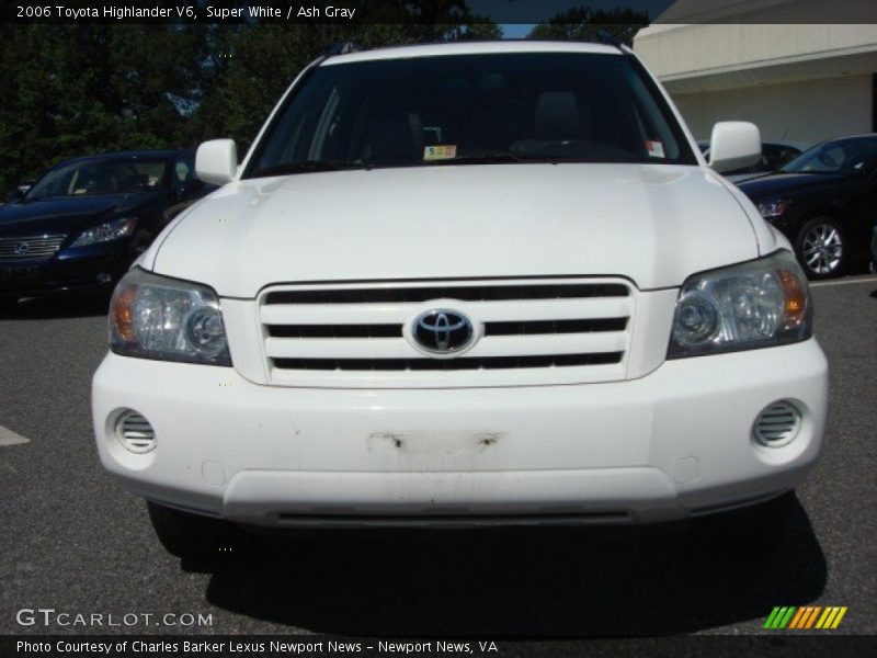 Super White / Ash Gray 2006 Toyota Highlander V6