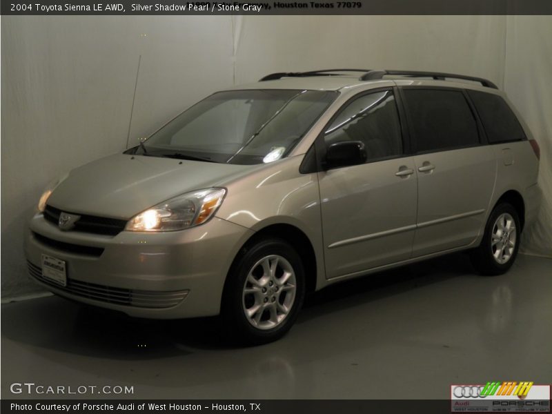 Silver Shadow Pearl / Stone Gray 2004 Toyota Sienna LE AWD