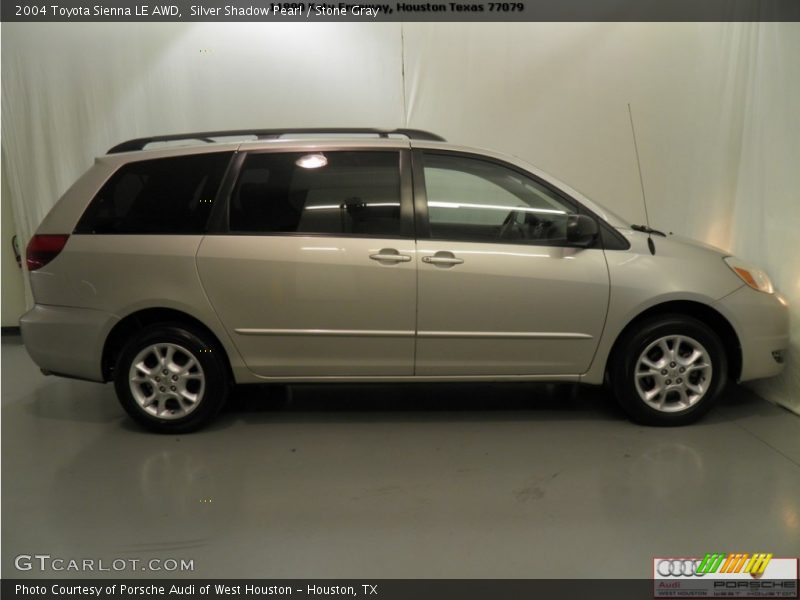 Silver Shadow Pearl / Stone Gray 2004 Toyota Sienna LE AWD