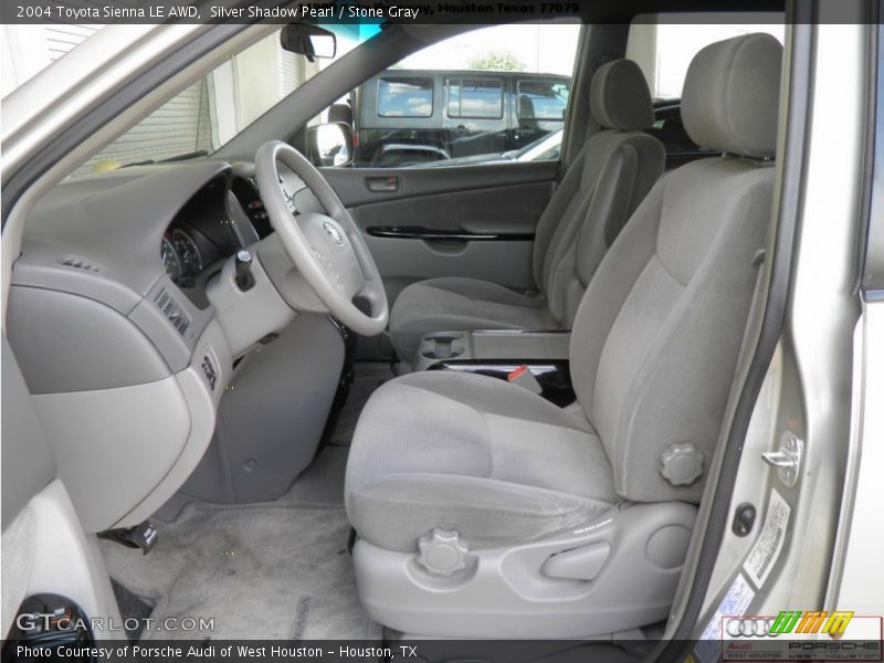 Silver Shadow Pearl / Stone Gray 2004 Toyota Sienna LE AWD