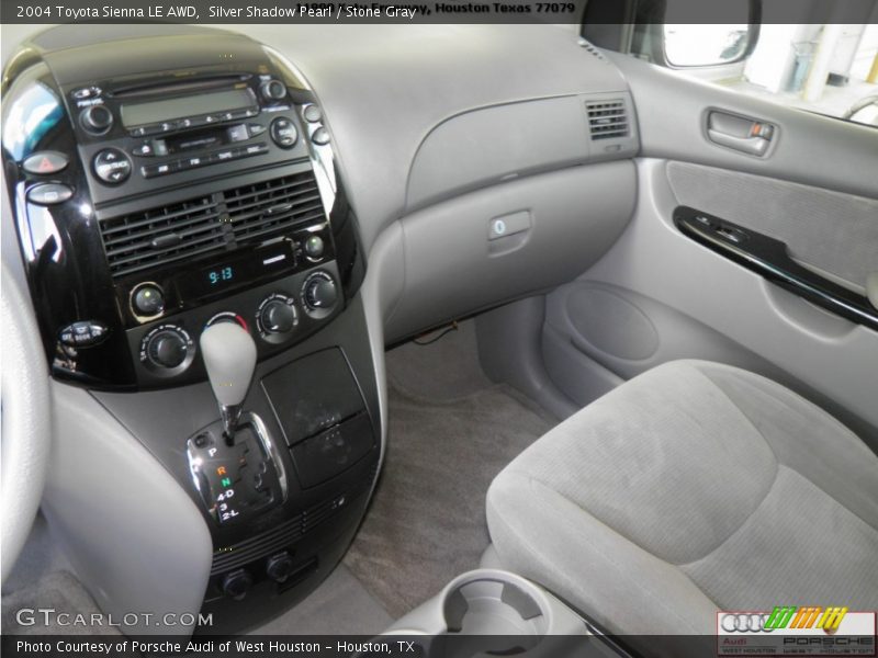Silver Shadow Pearl / Stone Gray 2004 Toyota Sienna LE AWD