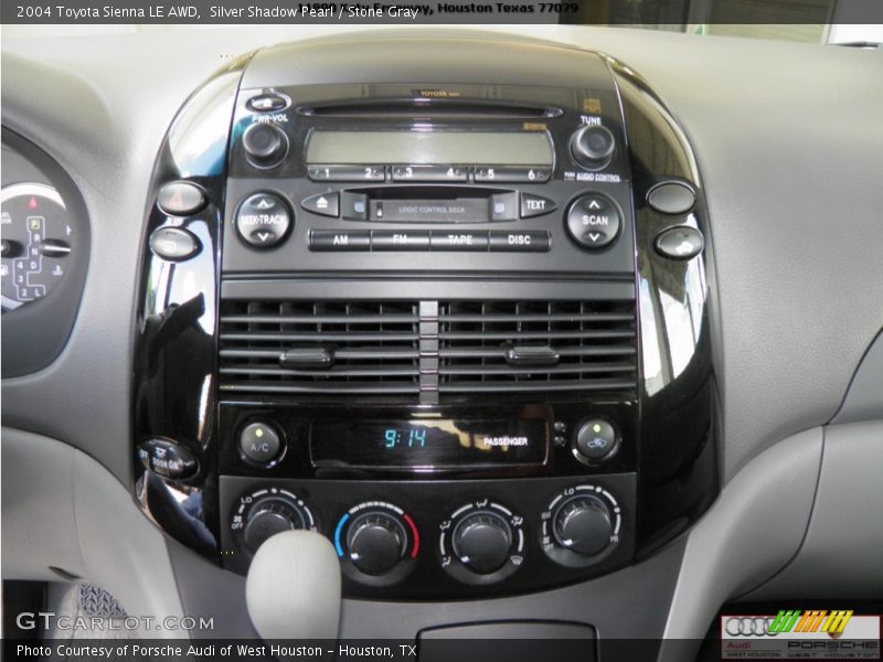 Silver Shadow Pearl / Stone Gray 2004 Toyota Sienna LE AWD