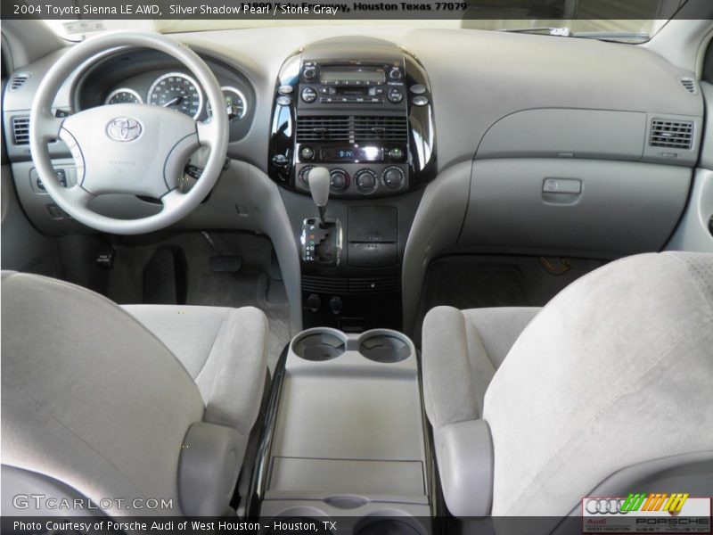 Silver Shadow Pearl / Stone Gray 2004 Toyota Sienna LE AWD