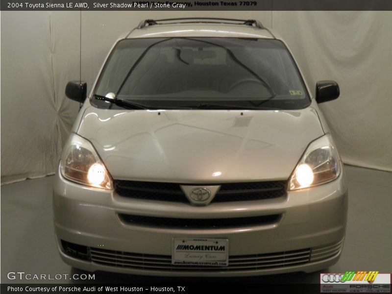 Silver Shadow Pearl / Stone Gray 2004 Toyota Sienna LE AWD
