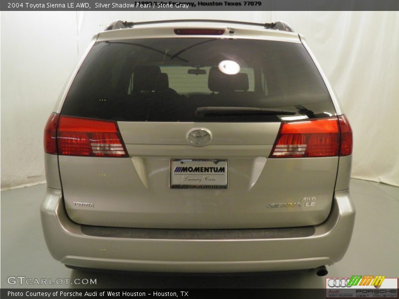 Silver Shadow Pearl / Stone Gray 2004 Toyota Sienna LE AWD