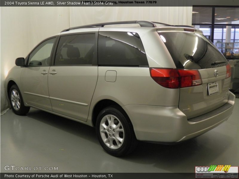 Silver Shadow Pearl / Stone Gray 2004 Toyota Sienna LE AWD