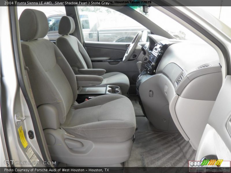 Silver Shadow Pearl / Stone Gray 2004 Toyota Sienna LE AWD