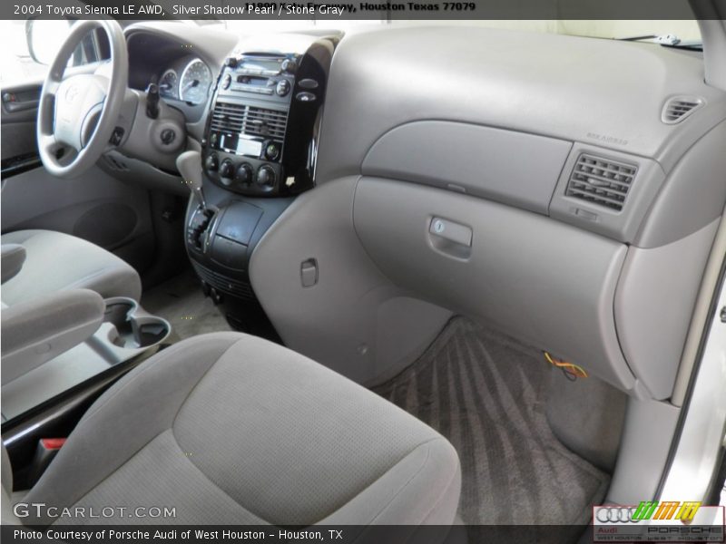 Silver Shadow Pearl / Stone Gray 2004 Toyota Sienna LE AWD