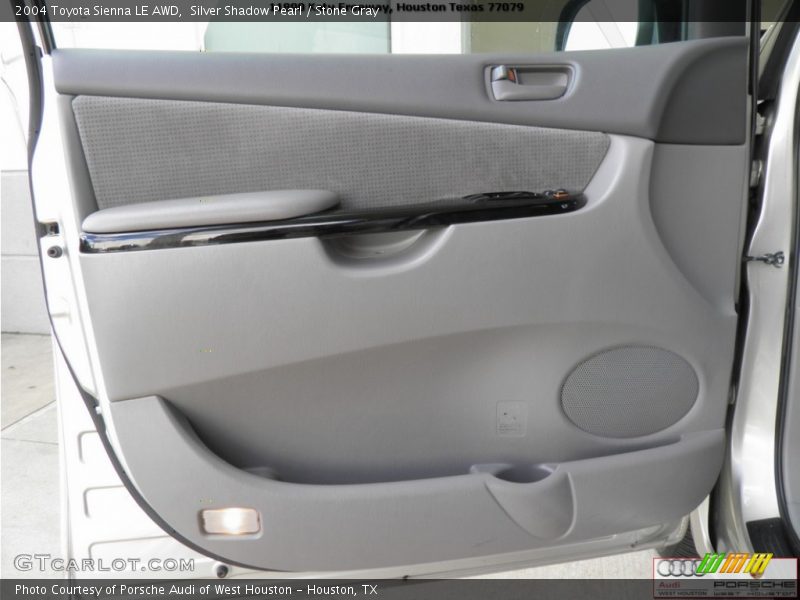 Silver Shadow Pearl / Stone Gray 2004 Toyota Sienna LE AWD