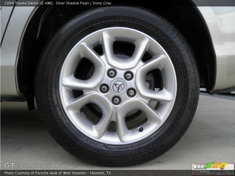 Silver Shadow Pearl / Stone Gray 2004 Toyota Sienna LE AWD