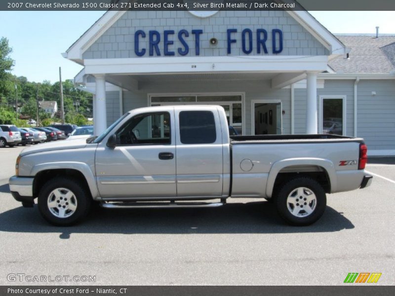 Silver Birch Metallic / Dark Charcoal 2007 Chevrolet Silverado 1500 Classic Z71 Extended Cab 4x4