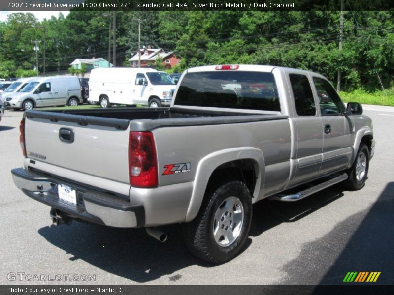 Silver Birch Metallic / Dark Charcoal 2007 Chevrolet Silverado 1500 Classic Z71 Extended Cab 4x4