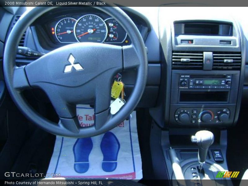 Liquid Silver Metallic / Black 2008 Mitsubishi Galant DE