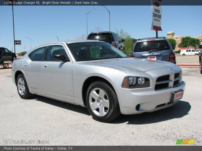Bright Silver Metallic / Dark Slate Gray 2008 Dodge Charger SE