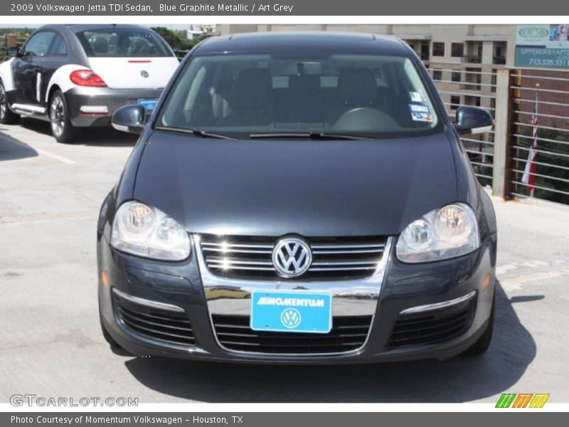 Blue Graphite Metallic / Art Grey 2009 Volkswagen Jetta TDI Sedan