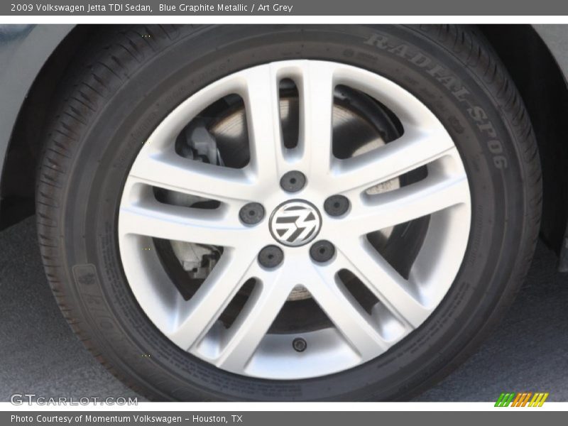 Blue Graphite Metallic / Art Grey 2009 Volkswagen Jetta TDI Sedan