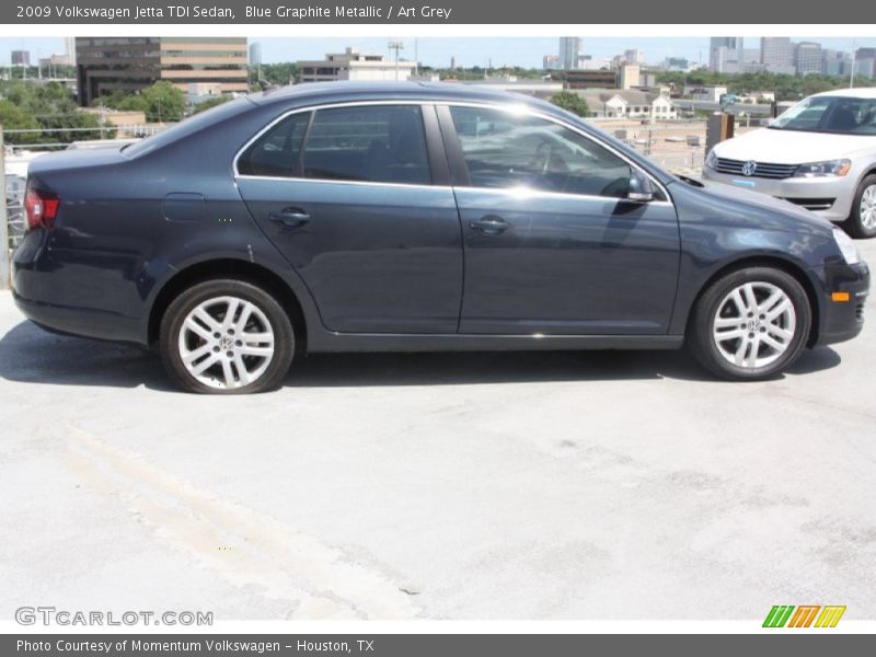 Blue Graphite Metallic / Art Grey 2009 Volkswagen Jetta TDI Sedan