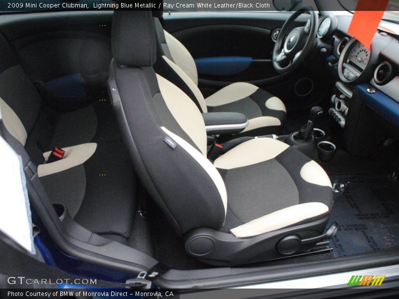  2009 Cooper Clubman Ray Cream White Leather/Black Cloth Interior
