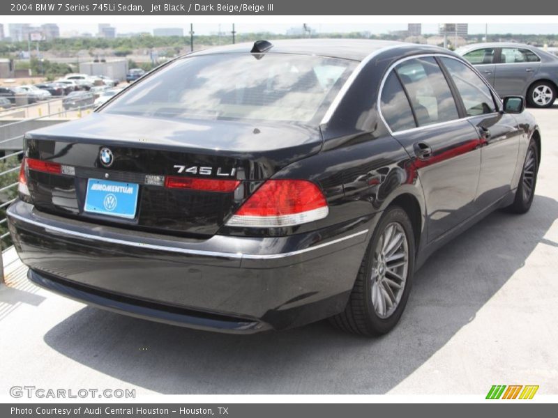 Jet Black / Dark Beige/Beige III 2004 BMW 7 Series 745Li Sedan