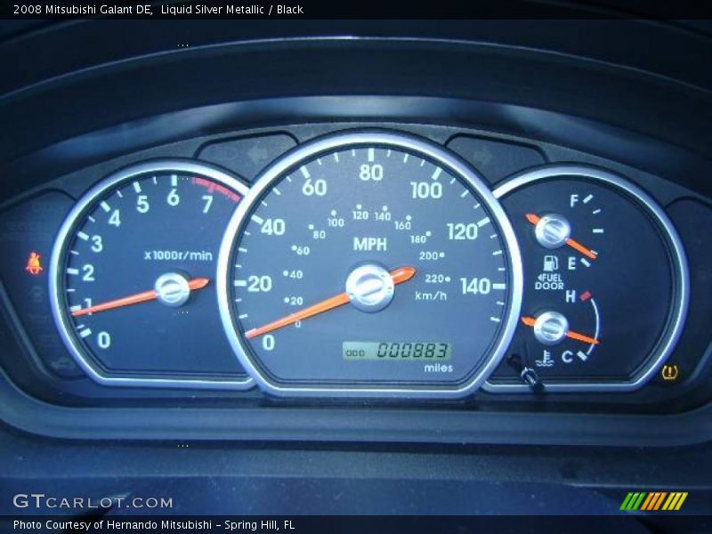 Liquid Silver Metallic / Black 2008 Mitsubishi Galant DE