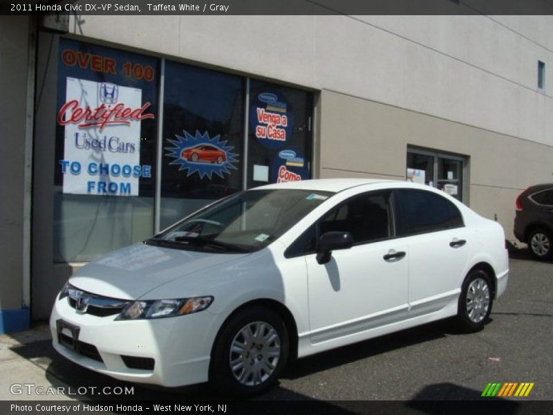 Taffeta White / Gray 2011 Honda Civic DX-VP Sedan