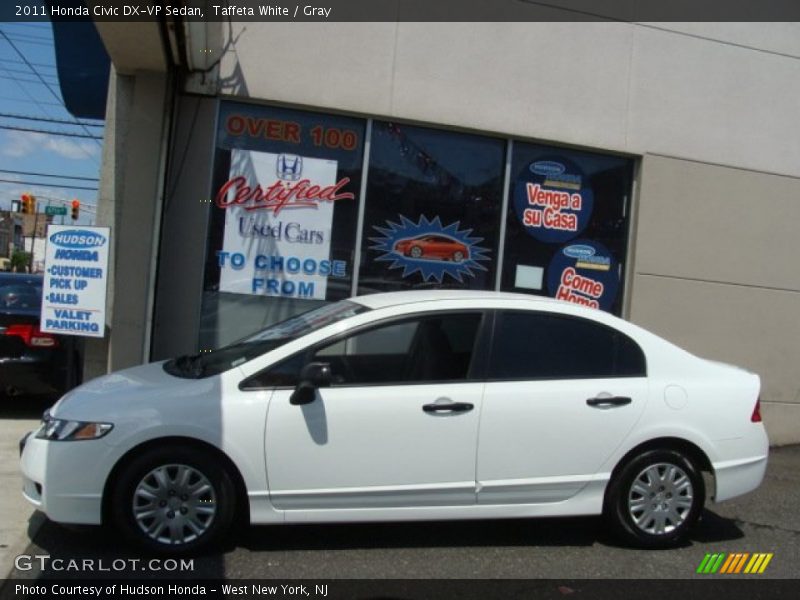 Taffeta White / Gray 2011 Honda Civic DX-VP Sedan