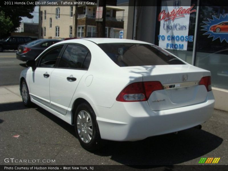 Taffeta White / Gray 2011 Honda Civic DX-VP Sedan