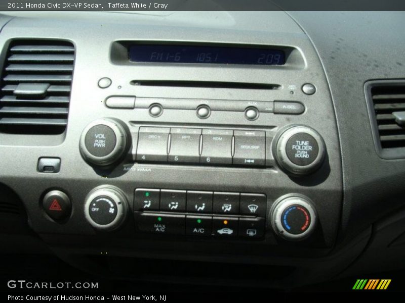 Taffeta White / Gray 2011 Honda Civic DX-VP Sedan
