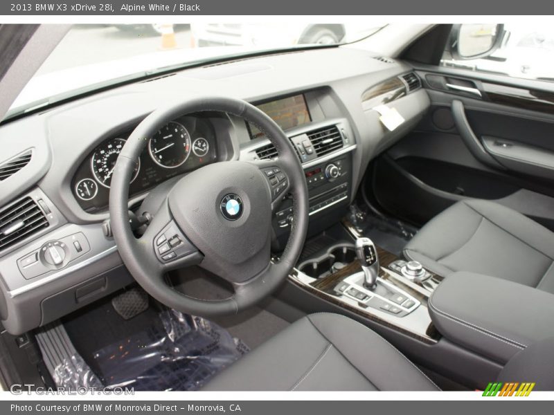 Alpine White / Black 2013 BMW X3 xDrive 28i