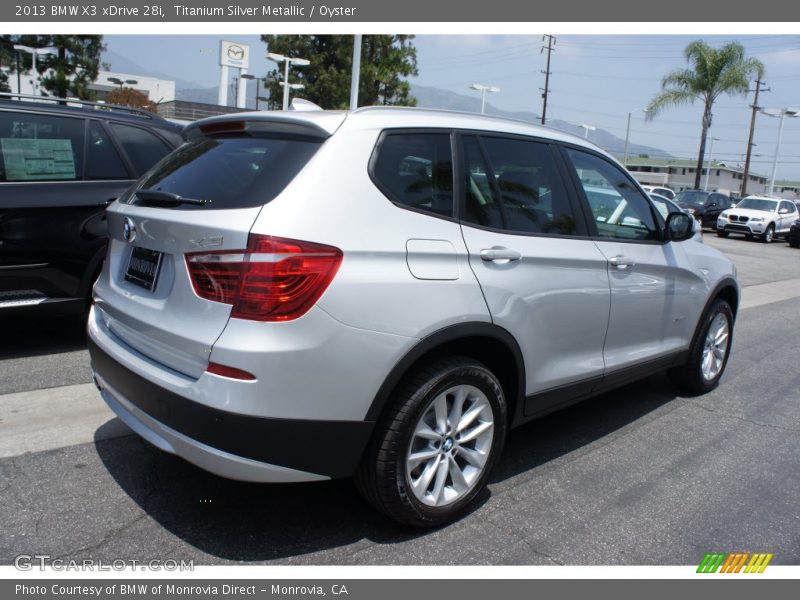 Titanium Silver Metallic / Oyster 2013 BMW X3 xDrive 28i
