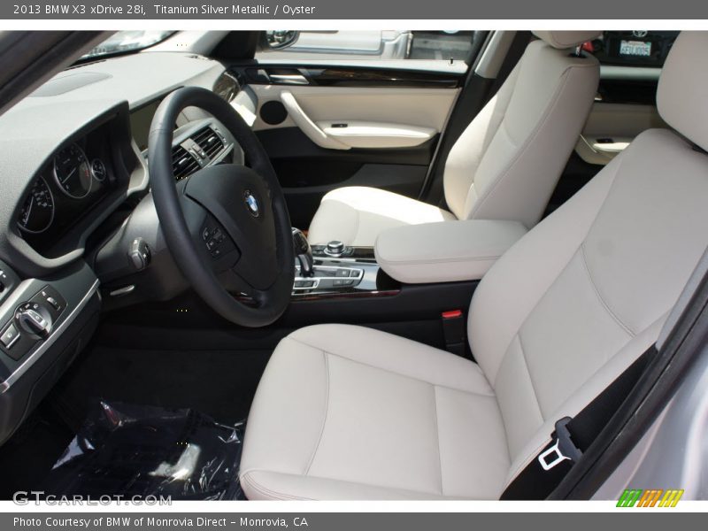 Titanium Silver Metallic / Oyster 2013 BMW X3 xDrive 28i