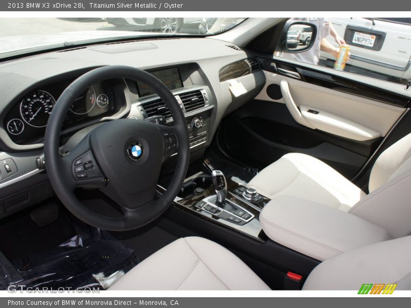 Titanium Silver Metallic / Oyster 2013 BMW X3 xDrive 28i