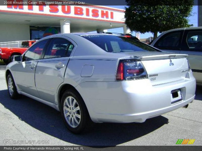 Liquid Silver Metallic / Gray 2008 Mitsubishi Galant ES