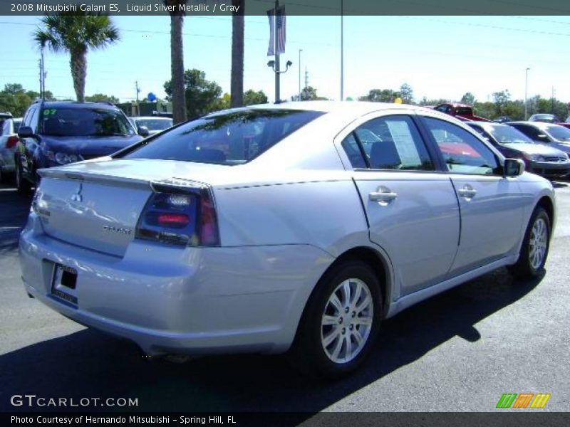 Liquid Silver Metallic / Gray 2008 Mitsubishi Galant ES