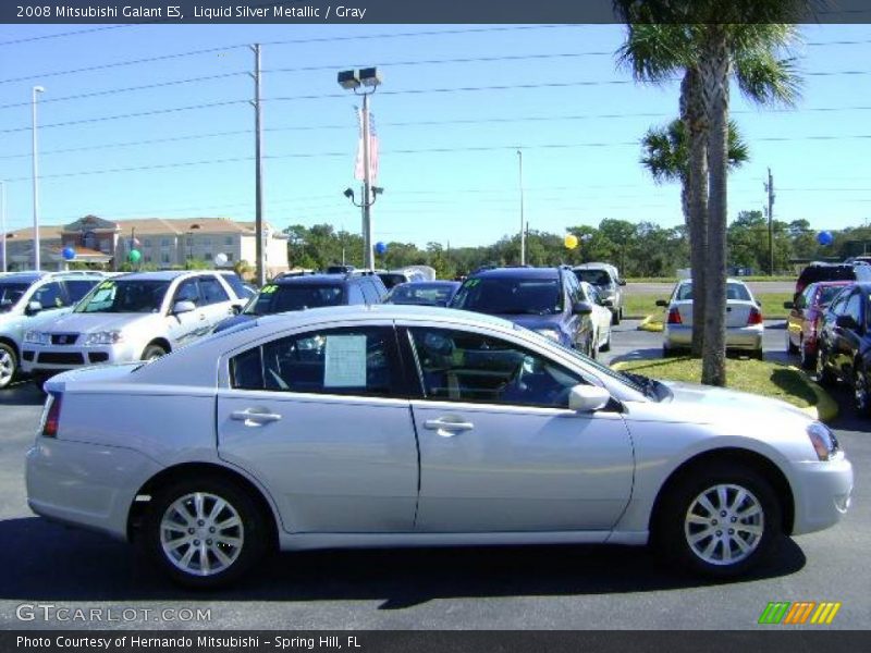 Liquid Silver Metallic / Gray 2008 Mitsubishi Galant ES