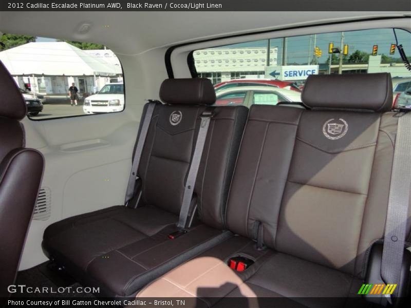 Black Raven / Cocoa/Light Linen 2012 Cadillac Escalade Platinum AWD