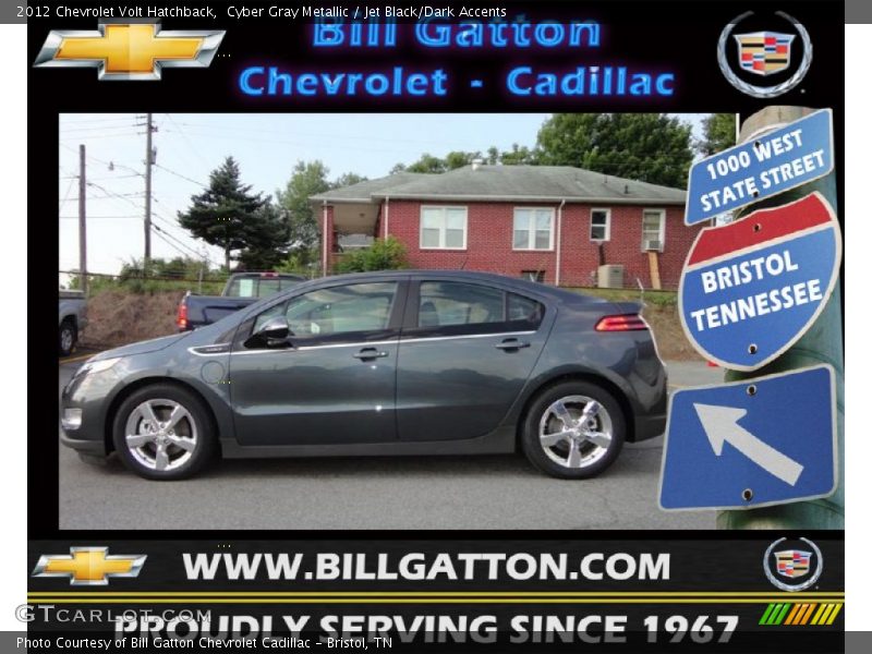 Cyber Gray Metallic / Jet Black/Dark Accents 2012 Chevrolet Volt Hatchback