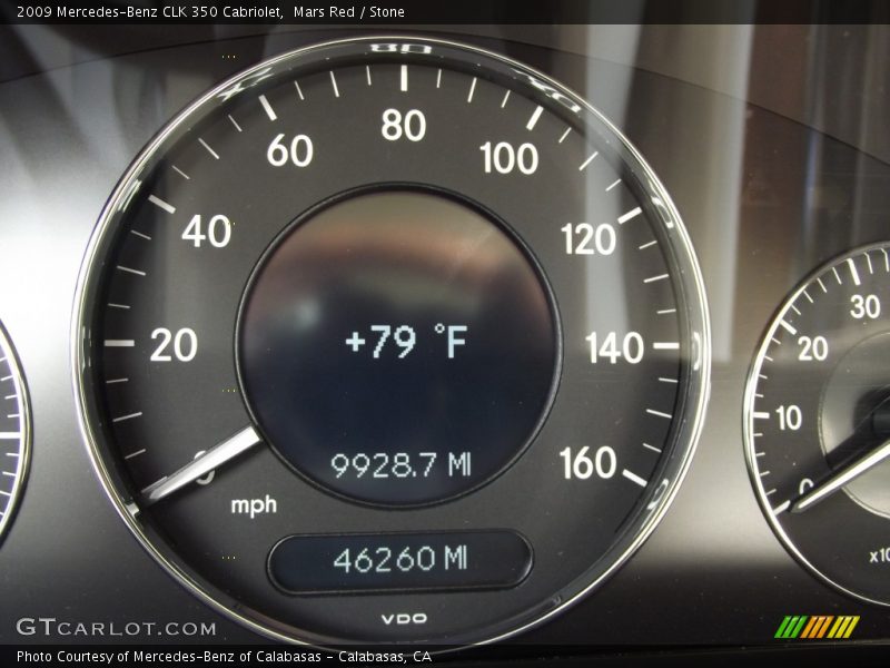 Mars Red / Stone 2009 Mercedes-Benz CLK 350 Cabriolet